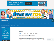 Tablet Screenshot of familyguytips.com